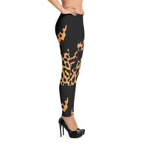 cheetah Blk Leggings