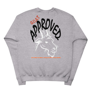 G.O.A.T Approved Unisex fleece sweatshirt