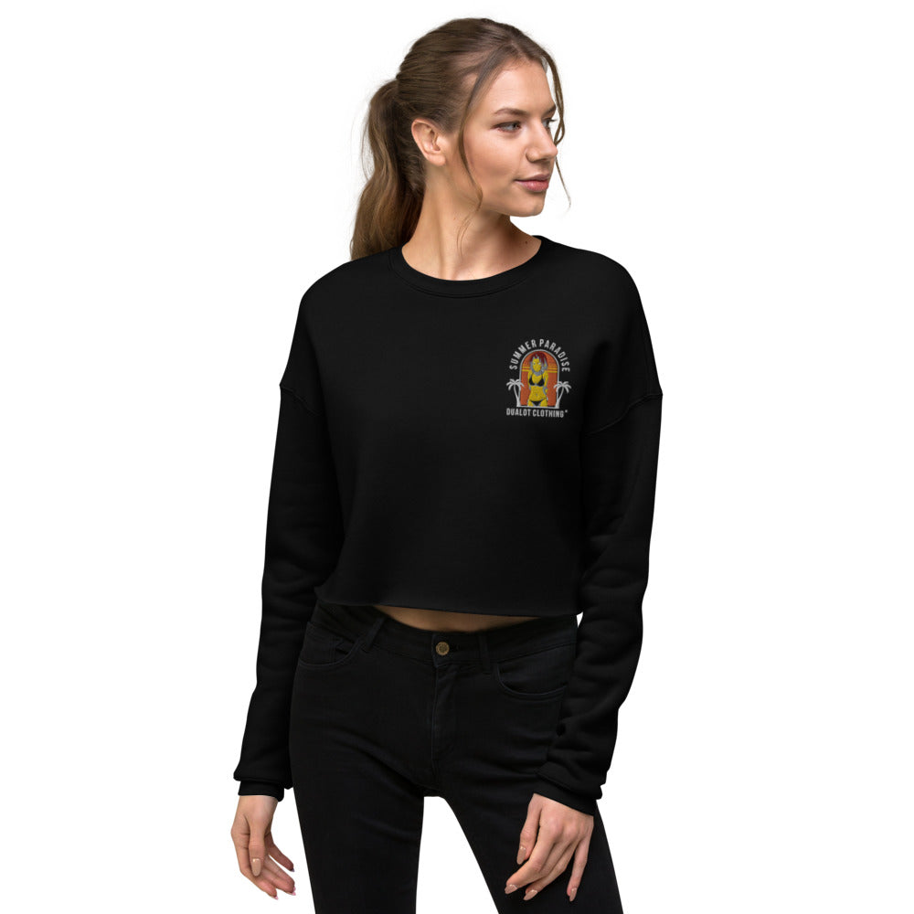 Summer Paradise Crop Sweatshirt